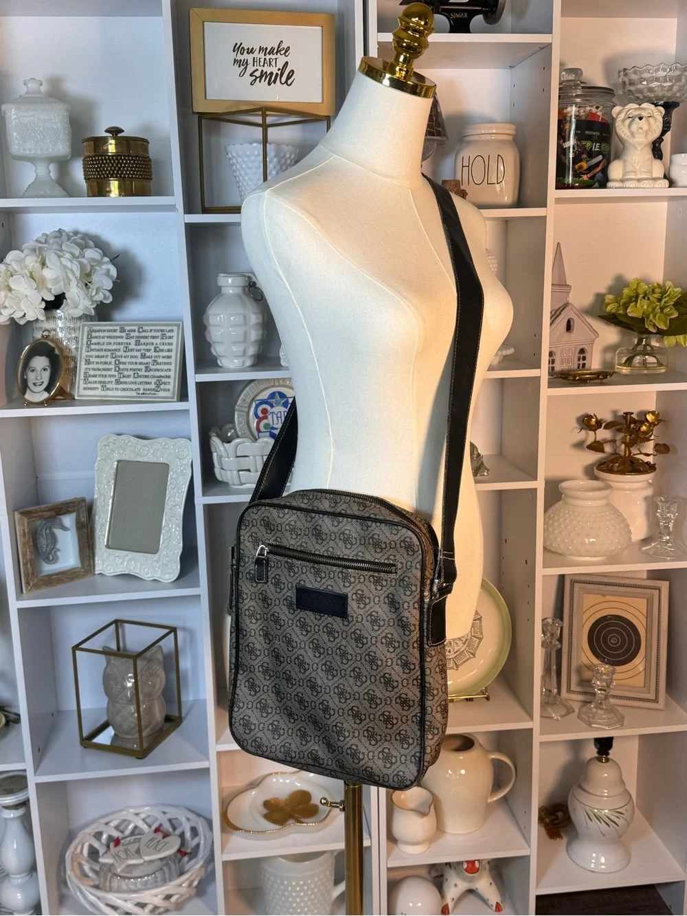Guess Vezzola or Boston Monogram Crossbody Bag